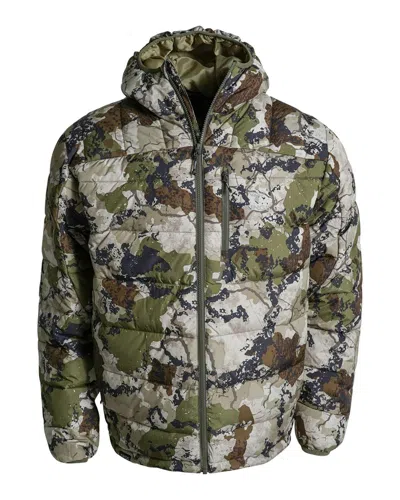 King's Camo Men's  Hunter Insulated Loft Hooded Puffer Jacket In Brown
