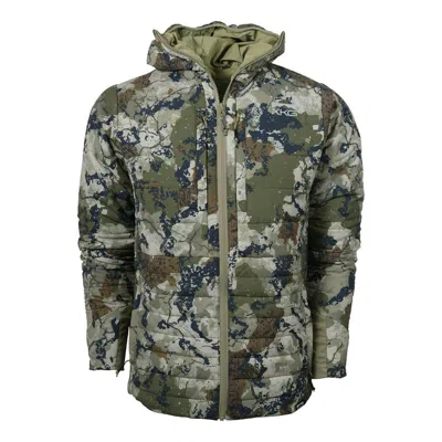 King's Camo Men's  Xkg Transition Flex Hooded Puffer Jacket In Green