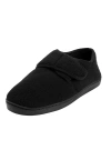 Kingsize Adjustable Fleece Slippers In Black
