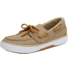 Kingsize Canvas Boat Shoe In Brown