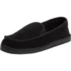 Kingsize Cotton Corduroy Slippers In Black