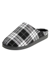 Kingsize Fleece Clog Slippers In Black