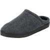 Kingsize Fleece Clog Slippers In Gray