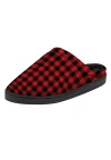 Kingsize Fleece Clog Slippers In Red