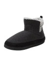 Kingsize Fleece Lined Comfort Slipper Boot In Black