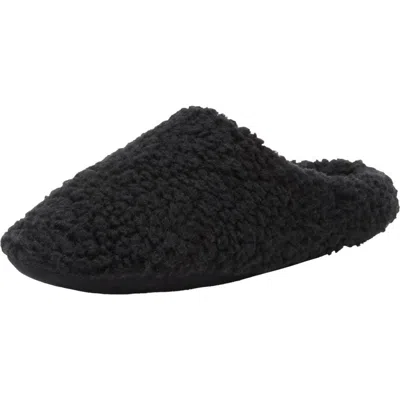 Kingsize Fleece Slippers In Black