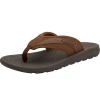 Kingsize Island Flip Flops In Brown