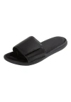 Kingsize Memory Foam Slide Sandal In Black