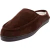 Kingsize Microsuede Clog Slippers In Brown