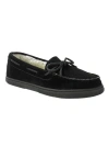 Kingsize Suede Tracker Slippers In Black
