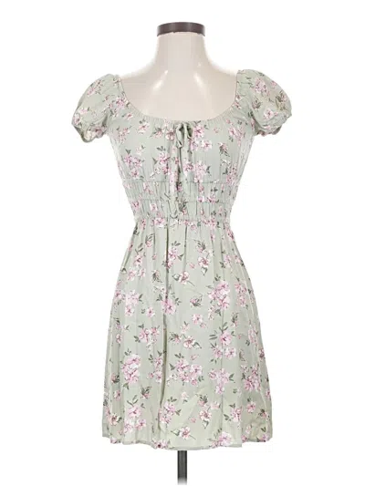 Pre-owned Kingston Grey Casual Dress In Green