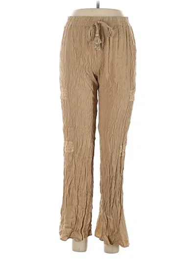 Pre-owned Kingston Grey Casual Pants In Tan