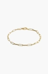 Kinn Paperclip Link Chain Bracelet In Gold