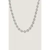 Kinn Puffed Mariner Chain Necklace In Silver