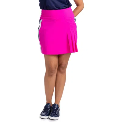 Kinona Party Pleat Golf Skirt In Open Air Pink