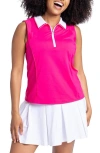 KINONA KINONA TWILIGHT SLEEVELESS QUARTER ZIP GOLF TOP