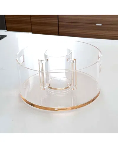 Kinor Lucite Wash Bowl In Orange
