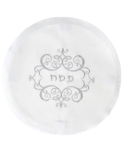 Kinor Whisper Weave Matzah Cover In White