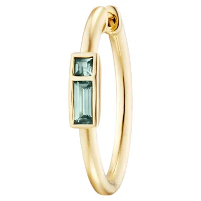 Pre-owned Kinraden Ebbe Earring In 18k Gold With Queensland Sapphires (single) In Multi