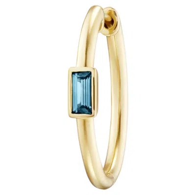 Pre-owned Kinraden Lene Earring In 18k Gold With Queensland Sapphires (single) In Multi