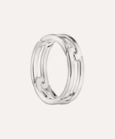 Kinraden Sterling Silver Breeze Ring In Metallic