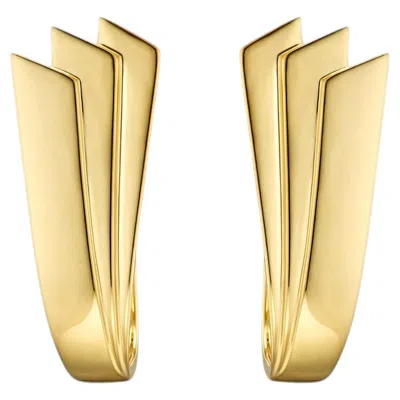 Pre-owned Kinraden Symmetry Earrings In 18k Gold (pair) In Multi