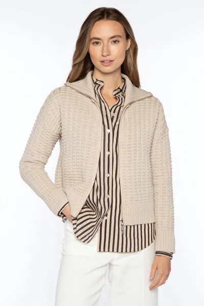 Kinross Bobble Cardigan In Dune In Gray