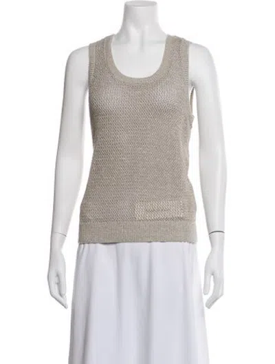 Pre-owned Kinross Cashmere Cashmere Crew Neck Sweater W/ Tags In Neutrals