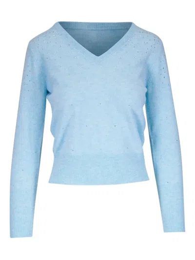 Kinross Cashmere Cashmere Jumper In ブルー