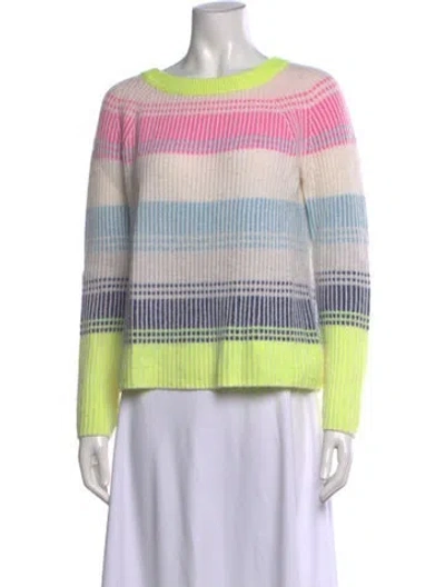Pre-owned Kinross Cashmere Cashmere Striped Sweater In Multi