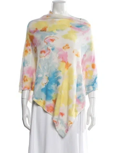 Pre-owned Kinross Cashmere Cashmere Tie-dye Print Sweater In Multi