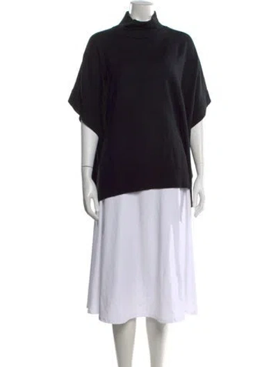 Pre-owned Kinross Cashmere Cashmere Turtleneck Sweater In Black