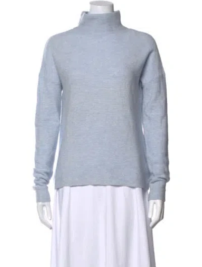 Pre-owned Kinross Cashmere Cashmere Turtleneck Sweater In Blue