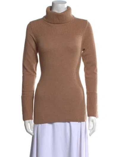 Pre-owned Kinross Cashmere Cashmere Turtleneck Sweater In Neutral
