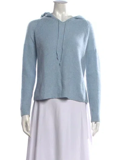 Pre-owned Kinross Cashmere Cashmere V-neck Sweater In Blue