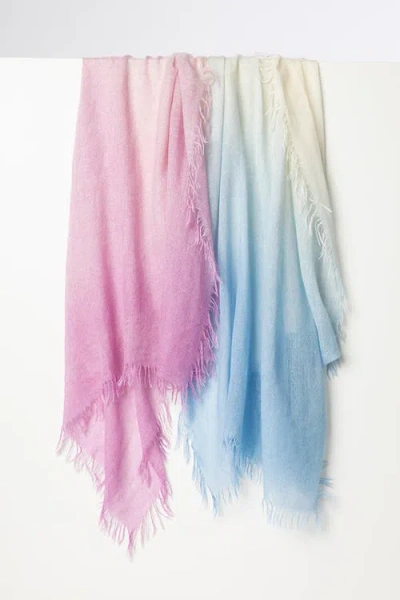 Kinross Cashmere Multi-color Spray Print Scarf