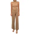 Kinross Cashmere Pant In Camel In Brown