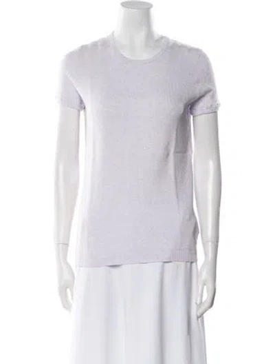 Pre-owned Kinross Cashmere Scoop Neck Sweater In White
