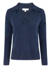Kinross Cashmere V-neck Cotton Sweater