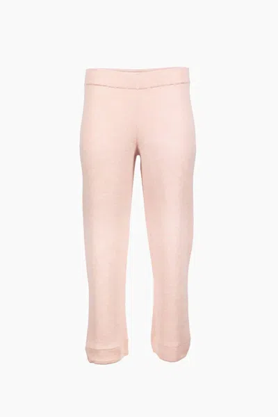 Kinross Coverstich Crop Pant In Petal In Pink