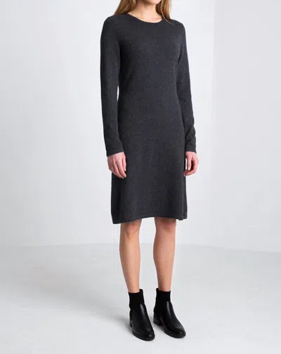 Kinross Crewneck Dusk Dress In Black