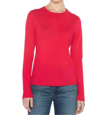 Kinross Crewneck Sweater In Poppy In Red
