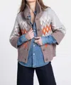 Kinross Crop Cowl Alpine Cardigan In Multi In Multi