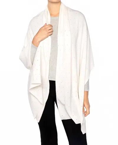Kinross Crystal Wrap In Pearl In White