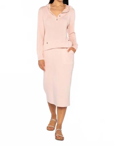 Kinross Double Knit Skirt In Petal In Pink