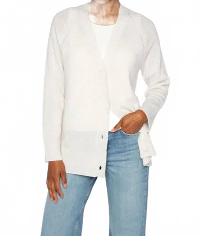 Kinross Easy Vee Cardigan In Whisper In Multi