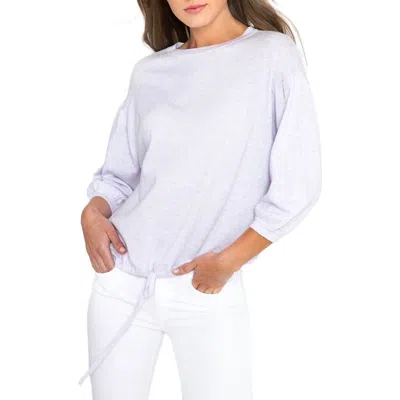 Kinross Gathered Sleeve Sweater In Lavender In Purple