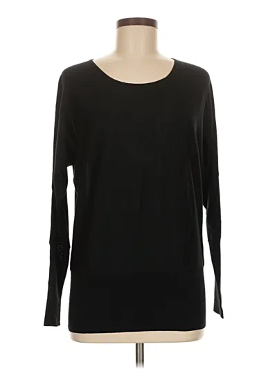 Pre-owned Kinross Long Sleeve Top Black Boatneck Tops