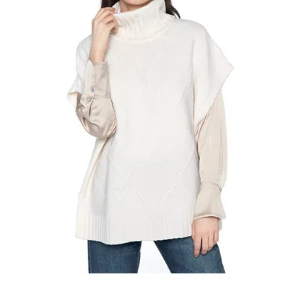 Kinross Luxe Cable Popover In Ivory In Multi