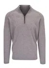 Kinross Rib Pullover Hoodie In Seal In Gray